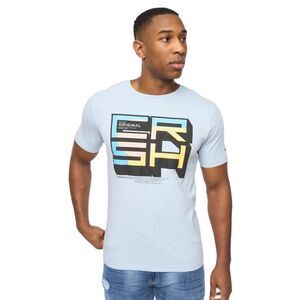 Crosshatch Mens Boxvibe T-Shirt / Sky Blue